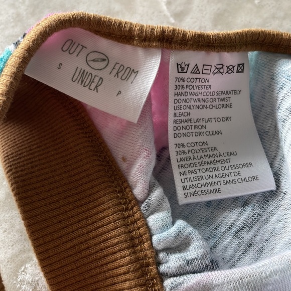 NWT out from under bikini top rainbow towel knit slip on halter new no tag - Picture 4 of 6